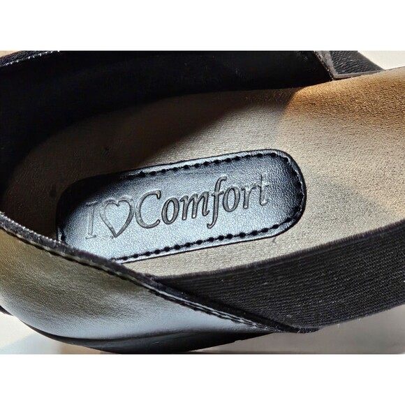 i ❤️ comfort Leather Upper Slip On Casual Sandals Womens Size 8.5 EUC - Picture 8 of 10